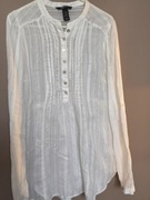 Biała bluzka bawełniana H&M