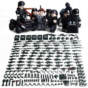 Zestaw Klocków Żołnierze Quad Wojsko Armia Bronie Pies Akcesoria