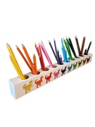 Sorter organizer na kredki. 10 miejsc dinozaury