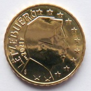 LUKSEMBURG  2021 10 CENTÓW "MOST" UNC !!!!!!!!!!