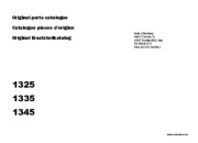 Katalog części Massey Ferguson MF 1325, MF 1335, MF 1345 ENG