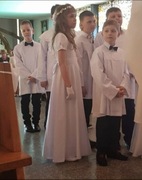 Sukienka komunijna dla dziewczynki biała 