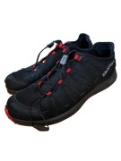 Piękne Czarno-Czerwone Buty Salomon Hikkingowe Trekkingowe do biegania 