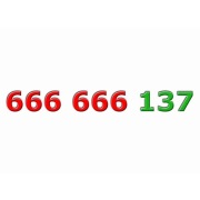 Złoty numer ____ 666 666 137 ____ Platynowy - ViP