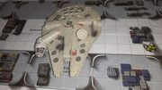 Star Wars Micro Machines MILLENNIUM FALCON Vehicle Ship 1997 Galoob