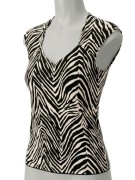 Wolford oryginalna bluzka top bezszwowy S zebra dekolt