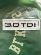 Emblemat 3.0TDI AUDI CZARNY POŁYSK