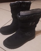 Kozaki dziewczęce rozmiar 33, wkładka 22 cm