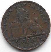 Belgia 2 cent.1905