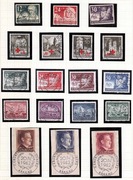 GG, karta nr 3 z albumu. Fi 52-62 i 89-95, 18 znaczków stemplowanych