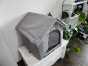 DUŻY OCIEPLANY DOMEK DLA MAŁEGO PSA KOTA CHŁODZĄCY NA LATO WODOSZCZELNY