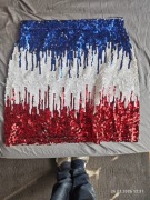 Spódnica z cekinami, karnawałowa