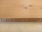 Deska drewniana do krojenia/ serwowania 80x30x4,5 lite drewno dąb czerwony