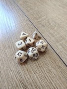 Kości RPG białe 