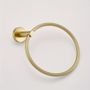 Elegancki pierścień na ręcznik ze stali nierdzewnej - kolor złoty