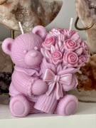 Świeca  sojowa duża miś 230g święta prezent 