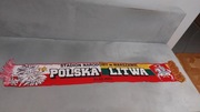 Szalik łączony tkany meczowy Polska-Litwa 21 marca 2025 Warszawa