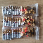 Gniazda RCA Cinch złącza Nakamichi HQ Stereo + wtyki , po 24 szt. Kpl.