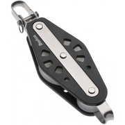 Blok wiolinowy z szeklą na krętliku i zaczepem ,  kulowe łożyska