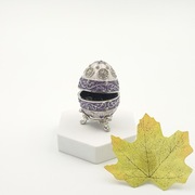 Jajko jajo faberge pojemniki szkatułka fioletowe styl arbeska