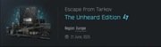 Escape from tarkov Unheard edition + email
