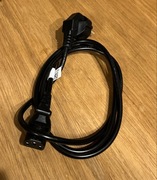 KABEL ZASILAJĄCY DO KOMPUTERA DRUKARKI MONITORA PRZEWÓD PROSTY CZARNY 1m