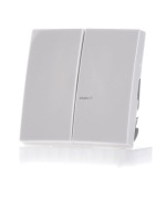 Rocker alpejski biały Płyta pokrywy przełącznika/przycisku białego 2505-914