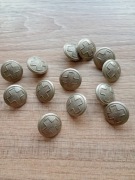 Guziki mundurowe PCK II RP zestaw 13 szt.