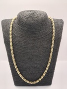 Złoty łańcuszek splot Królewski