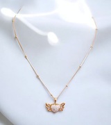 Naszyjnik  serduszko ze skrzydłami Prezenty