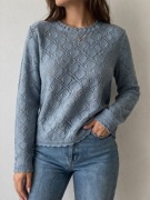 Ażurowy sweter S – delikatny, elegancki, must have na wiosnę