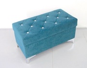 EKSKLUZYWNA PUFA SCHOWEK - PIKOWANA 80x40cm MORSKI 