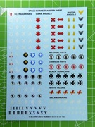 Space Marines Transfer Sheet 1999 - Warhammer 40k