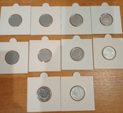 Zestaw 20 groszy 1961-1981 - 10 sztuk (1961, 1965, 1975, 1976...)