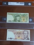 Banknot 50 zł, 100 złotych  w gradingu GCN 68  polecam 