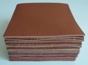 Skóra Kwadrat 8 x 8 cm (20 sztuk) Licowa Włoska Brązowy
