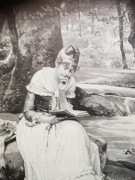 Drzeworyt sztorcowy 1891.Zamyślona