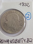 Moneta 5 zł Glowa kobiety z 1932 r. /2/