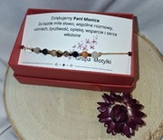 Bransoletka z minerałów dzień nauczyciela 