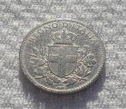 Włochy Król Wiktor Emanuel III Sabaudzki 20 centesimi 1918 KM# 58