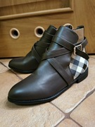 Botki w kratę jak Burberry 39