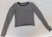 Bluzka z długim rękawem,do pasa, crop top, 146-152