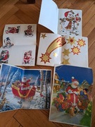 Stare naklejki na okno świąteczne  retro vintage