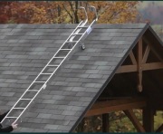 Wynajem drabin aluminiowych 3-segmentowych 7-15 szczebli, na kalenicę