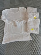 Podkoszulek biały długo rękaw dziewczynka