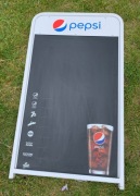 Potykacz reklamowy metalowy kredowy 96 x 55 cm 