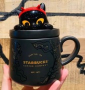 Starbucks Halloween Kubek z Czarnym Kotem. Limitowana edycja z Chin