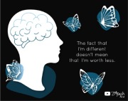 Magnes INNY TO NIE GORSZY 7x10 cm lekki odporny na zniszczenia ZApach Łez