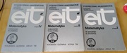 Matematyka cz. I, II, IV