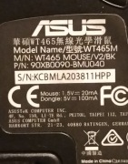 Mysz bezprzewodowa Asus WT465 czarna, czujnik optyczny, ZA POL CENY;-)